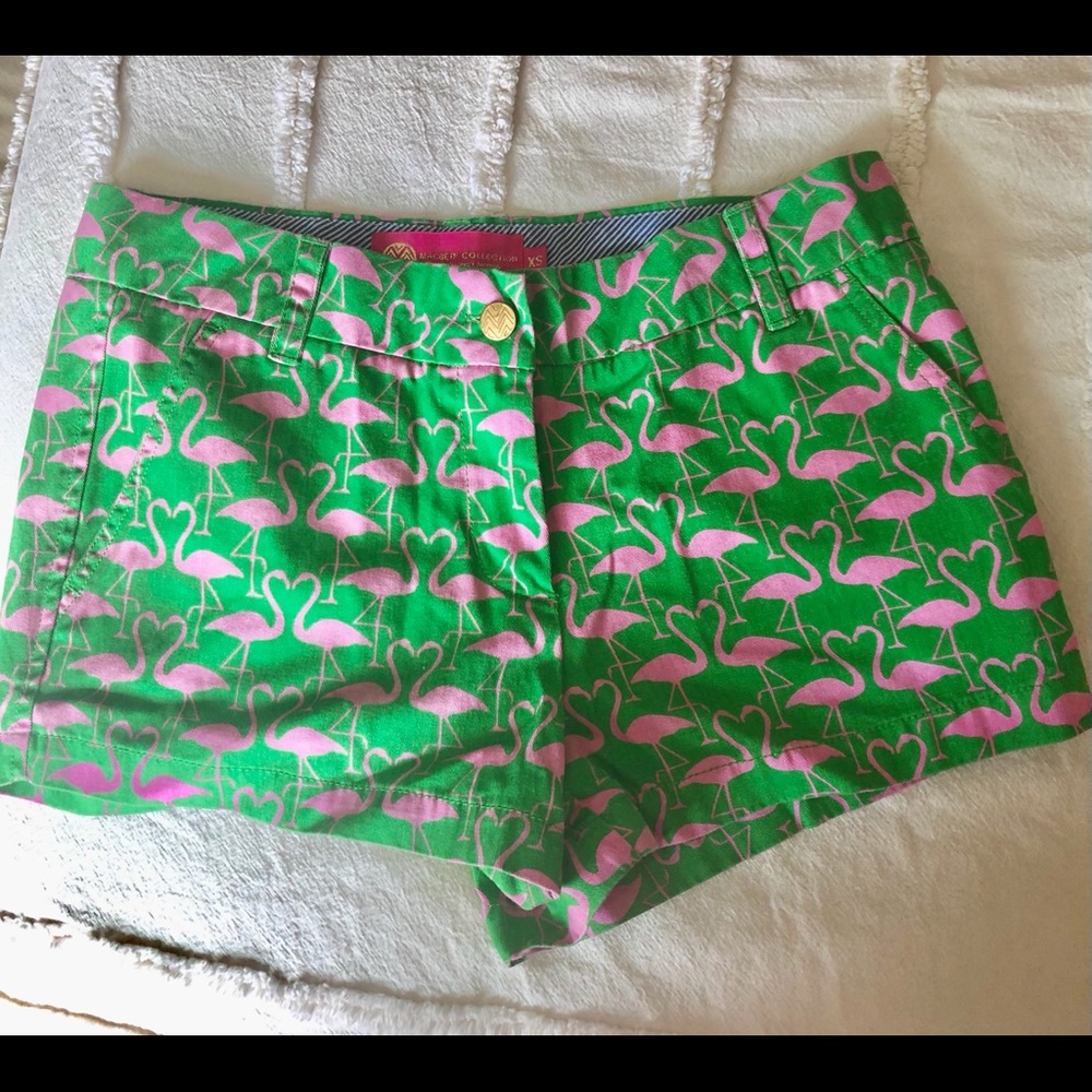 MacBeth Collection Tropical Flamingo Shorts